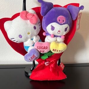 Hello Kitty and Kuromi Plush Bouquet for Valentines 💝